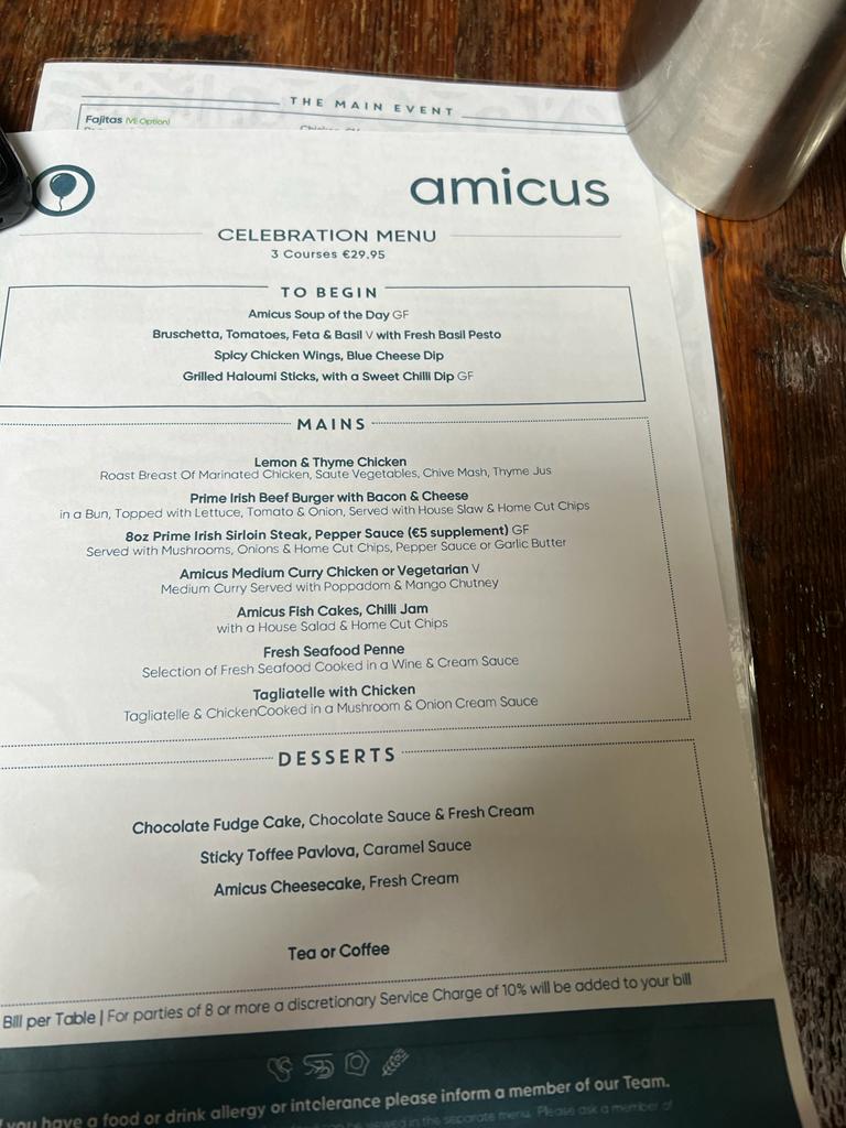 Menu Amicus-9